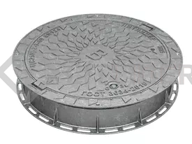 Люк чугунный круглый плавающий тяжелый тип Т(С250)-2-9-60 (В) с ремонтной вставкой 
